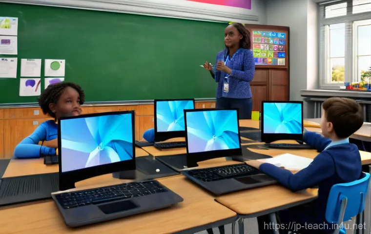 교사 4차 산업혁명 교육 사례 - Here are three detailed image generation prompts in English, adhering to all specified guidelines: