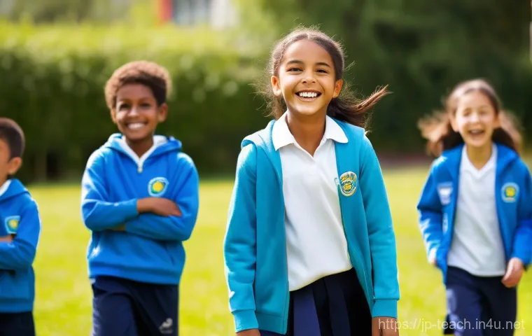 교사 인성교육 사례 연구 - **Prompt 2: Inspiring Collaborative Discovery**
    "A diverse group of middle school students, comp...